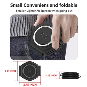 Qi Fast Chargers Portable 3 In 1 Magnetic Foldable Wireless Charger Pad For Iphone For Airpods