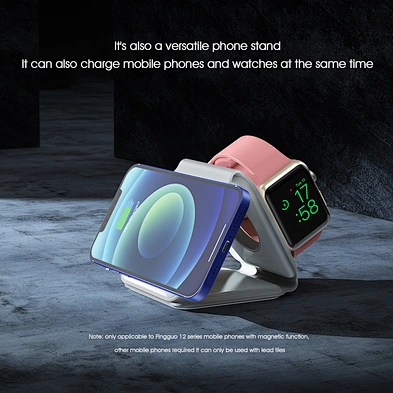 JEDI Desk Phone Charge Table Foldable Charing Dock 3in1 15W Folding Magnetic Wireless Charger Hot Sale 3 in 1 Mobile Phone OEM