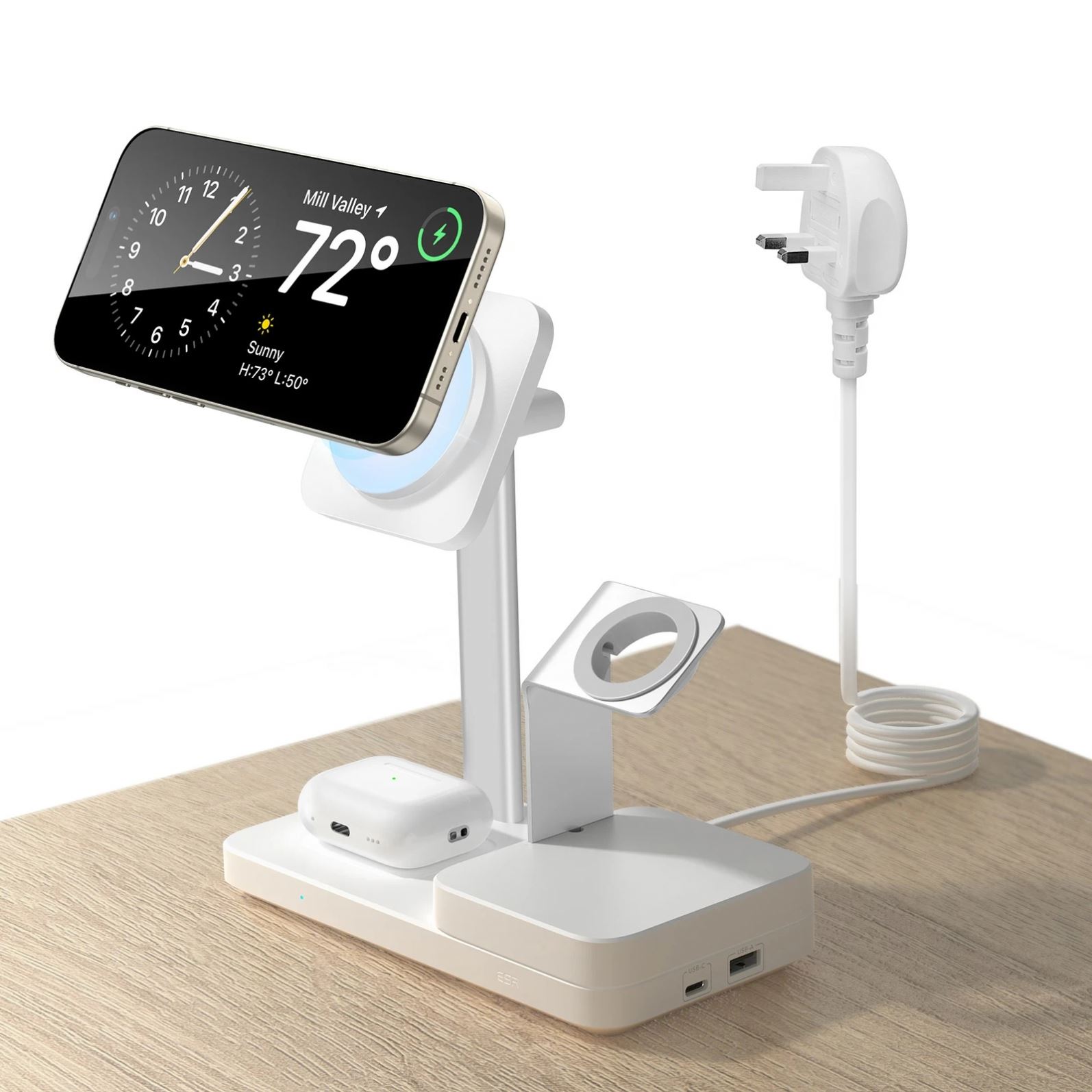 2024 multifunction 3 in 1 fast charging wireless charger 65w charging high quality wireless charger holder