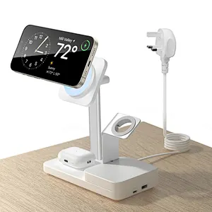 2024 multifunction 3 in 1 fast charging wireless charger 65w charging high quality wireless charger holder