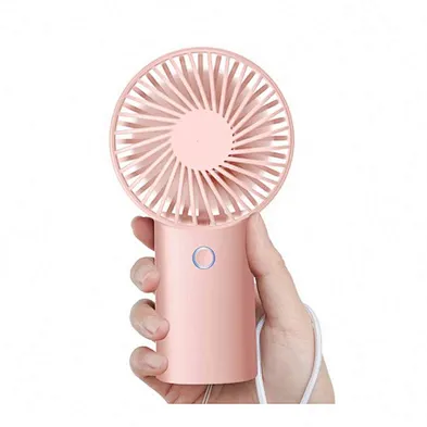 4000 mAh battery portable personal fan for up to 20 hours 3-speed small hand-held fan, battery-powered or USB-powered