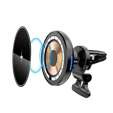 2022 hot sale Fast Charging Magnet Car Phone Stand 15W Magnetic Car Wireless Charger CA2221