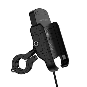 Phone Holder Mobile With Accessories 360 Adjustable New Design Waterproof Universal 15W Motorcycle Wireless Charger