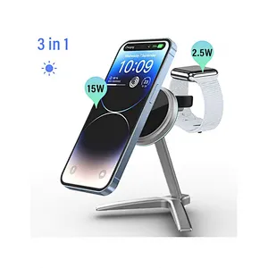 2 in 1 Wireless Charger Magnetic Charging Station Travel Charger charger power Fast Mobile Phone