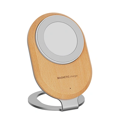 15W Desktop Adjustable 2 In 1 Magnetic Wireless Charger Stand 15W Fast wireless charger