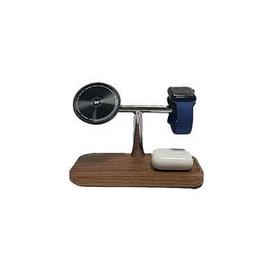 2023 JEDI newly high quality product Wooden Stand Magnetic  Wood Wireless Charger