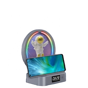 Clock Speaker Fast Charging All In 1 Stand Alarm Smart Light Led Table Digital Desk Sunrise Adapter Rgb Wireless Charger