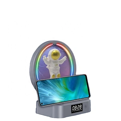 Clock Speaker Fast Charging All In 1 Stand Alarm Smart Light Led Table Digital Desk Sunrise Adapter Rgb Wireless Charger