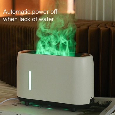 JEDI Popular Adjustable Night Light Gift Set Decor Fire Humidifier Flame Diffuser With Remote Control