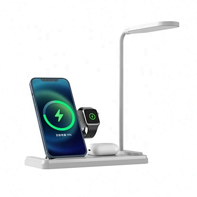 Wireless High Quality Wholesale Desktop Desk Lamp With Qi Stand 4 in 1 Eye Protecting Charger