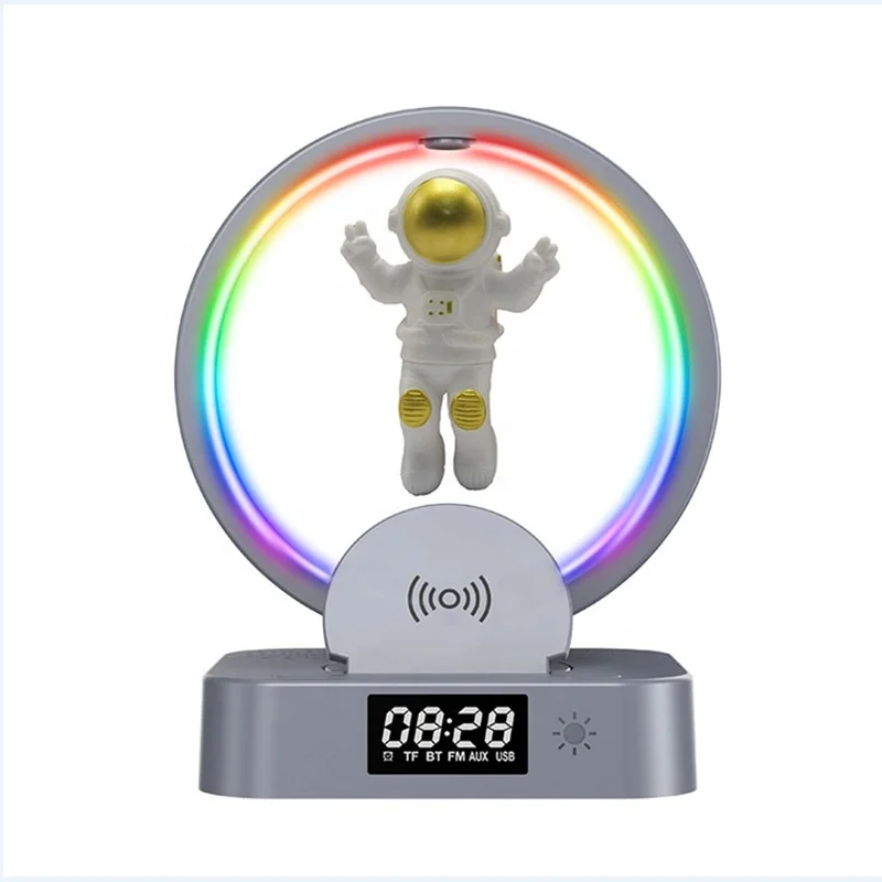 Clock Speaker Fast Charging All In 1 Stand Alarm Smart Light Led Table Digital Desk Sunrise Adapter Rgb Wireless Charger