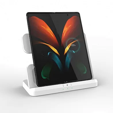 2024 new wireless charger Dock Qi Charging Charge 3 In 1 Cell Phone Stand 15W Fast Wireless Charger