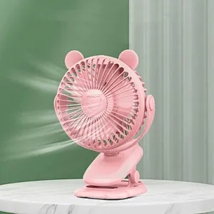 Portable Cordless Fan with Clip Air Cooling Computer USB Rechargeable Battery Mini Stroller Fan Customized OEM Table for Prams