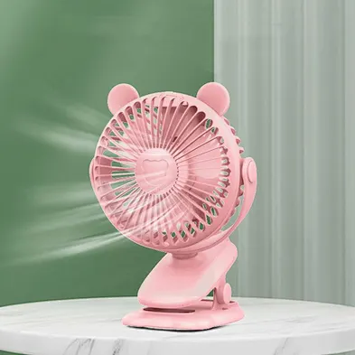 Portable Cordless Fan with Clip Air Cooling Computer USB Rechargeable Battery Mini Stroller Fan Customized OEM Table for Prams
