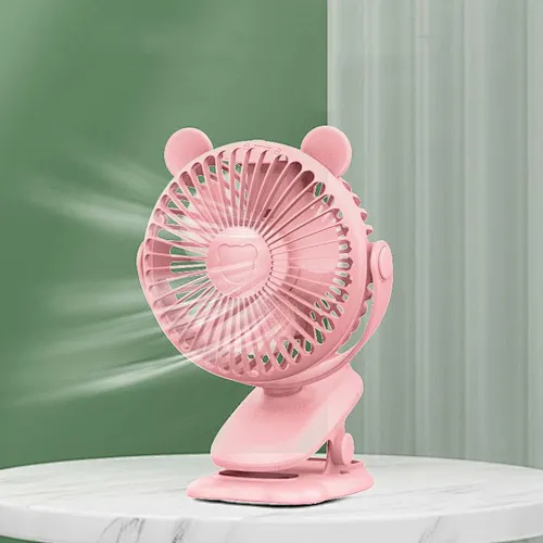 Portable Cordless Fan with Clip Air Cooling Computer USB Rechargeable Battery Mini Stroller Fan Customized OEM Table for Prams