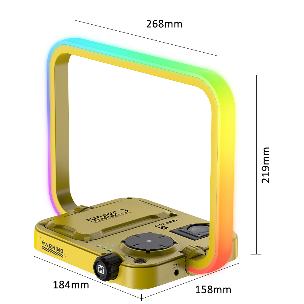 2024 multifunction wireless charger Led Ambient Night Light With Wireless Charger Rgb