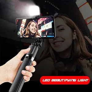 JEDI Handheld Selfie Stick with Light L03S Photographic Lighting Selfie Stick Extendable Tripod Stand with Remote Shutter