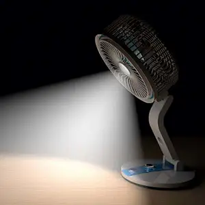 phone LED Student Desktop Fan USB Charging CO263 Daul-use Folding Desk Lamp Gift Fan