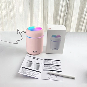Mini portable cool mist ultrasonic atomizer usb 300ml air humidifier wholesaler for bedroom -HL5463