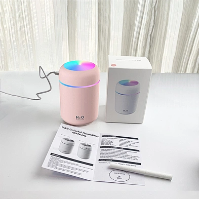 Mini portable cool mist ultrasonic atomizer usb 300ml air humidifier wholesaler for bedroom -HL5463