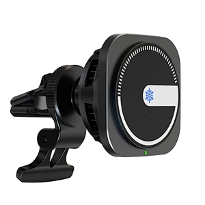 15W Cooling 2In1 Mobile Phone Holder Electronic Refrigeration Magnetic Ice Cooling Wireless Car Charger With Fan H302
