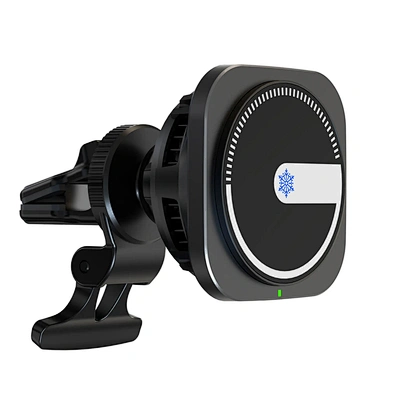 15W Cooling 2In1 Mobile Phone Holder Electronic Refrigeration Magnetic Ice Cooling Wireless Car Charger With Fan H302
