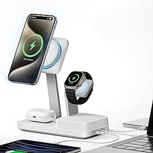 2024 multifunction 3 in 1 fast charging wireless charger 65w charging high quality wireless charger holder
