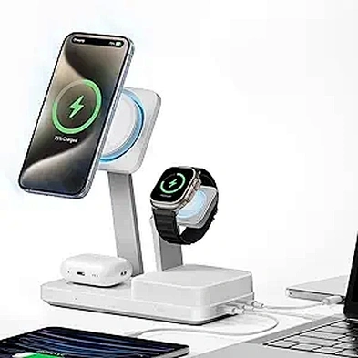 2024 multifunction 3 in 1 fast charging wireless charger 65w charging high quality wireless charger holder