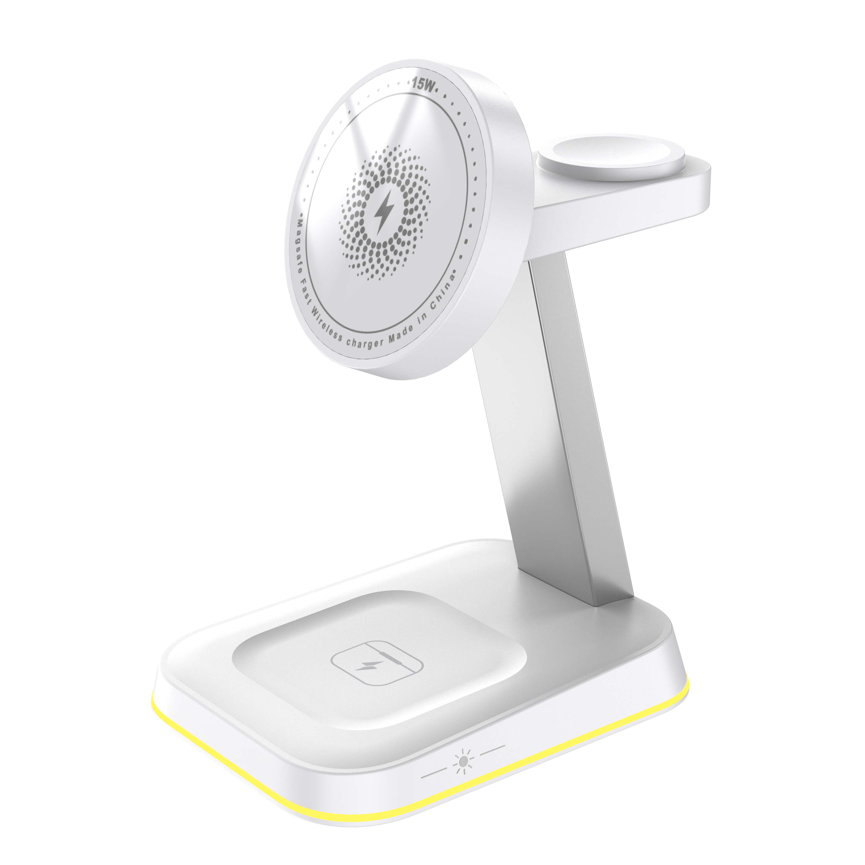 Cheap Price Wholesale 3in1 15W Newest Phone Stand Station Magnetic 3 In 1 Wireless Charger With OEM H162
