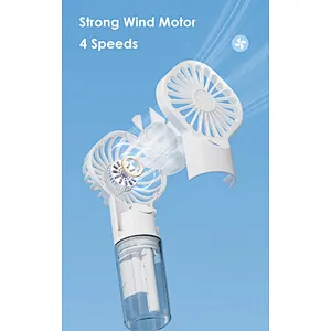 Portable Rechargeable Water Spray Mist Usb With Outdoor 800Mah Battery Handheld Bottle For Gift Sets Hand Held Mini Fan