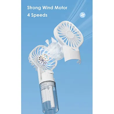 Portable Rechargeable Water Spray Mist Usb With Outdoor 800Mah Battery Handheld Bottle For Gift Sets Hand Held Mini Fan