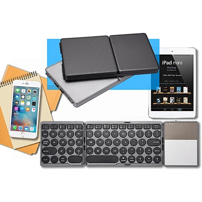 2024 Ultra-thin mini design Mini Keyboard Folding portable high quality keyboard multifunction