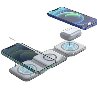 JEDI W07 latest design foldable 3 in 1 wireless charger with 15w 2023