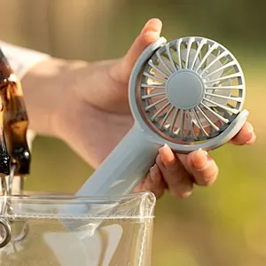 Small Handheld  Fan USB High Wind Silent Portable Rechargeable 360 Degree Rotating Small Cooling Fan For Summer