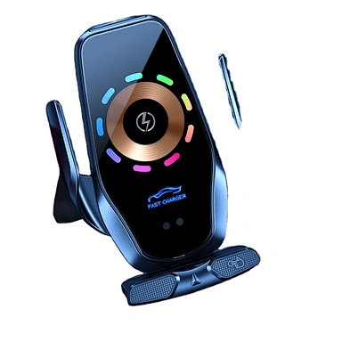 2024 Magic Clip Aroma Diffuser Navigation Bracket 15W Car Wireless Phone Holder And Charger With Running Light