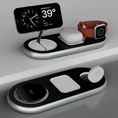 2024 hot sale 30W  Magnetic  3 In 1 Desktop Foldable Wireless Charger Station fast charging
