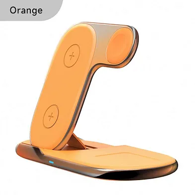 Multifunction wireless charger With 15W Fast 3 In 1 Foldable Wireless Charger Stand