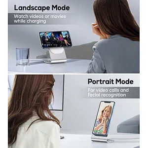 2024 fast charging high quality Station 15W 3 In 1 Wireless Charger Stand Qi Fast Charger wireless charger