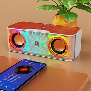New Fast Smart 15W Multifunction Speaker With Wireless Charger with colorful phanton streamer light moves with sound