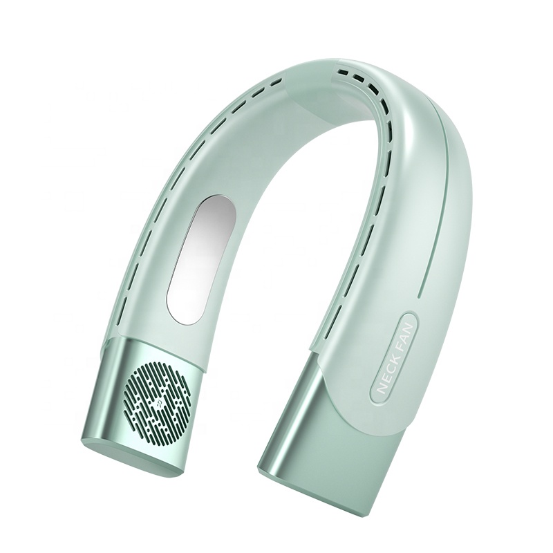 High Quality 2023 Wearable Mini Neck Fan With Portable Bladeless Usb Rechargeable Summer Hanging Neck Fan