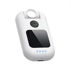Portable Flashlight Compass Multiple Function Led Light Charger 5 In 1 Built-In Bright Camping Rotatable Chargermini Power Bank