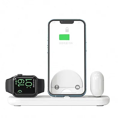 2024 high quality wireless charger 3-In-1 Magnetic Wireless Charger 3 In 1 15W Fast Foldable wireless charger