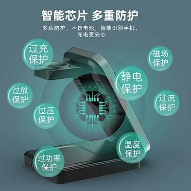 Factory Qi2 15W Fast Wireless Charger Stand Multifunction 3-in-1 Charging Stand with USB  Function for Phone Holder