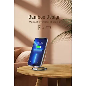 15W Desktop Adjustable 2 In 1 Magnetic Wireless Charger Stand 15W Fast wireless charger