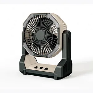 2024 hot sale multifunction Camping Led Lamp Retractable Light Portable Desk Fan With 3 Speed Option