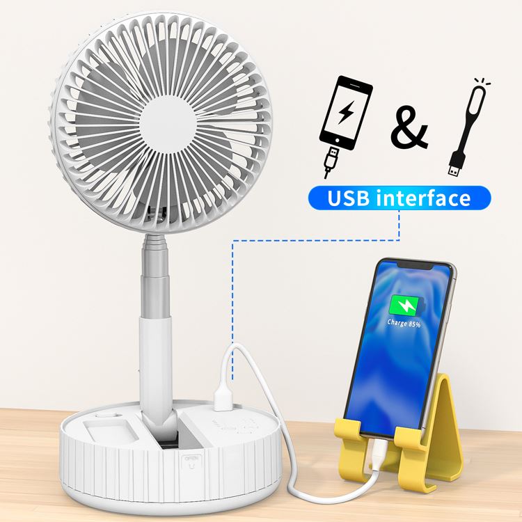 Wholesale Table Fan Air Cooler Fan Portable Rechargeable Fan Easy to Storage