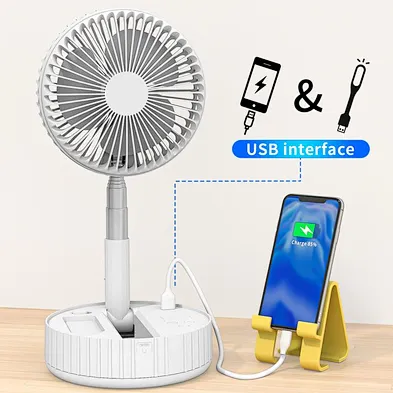 Wholesale Table Fan Air Cooler Fan Portable Rechargeable Fan Easy to Storage
