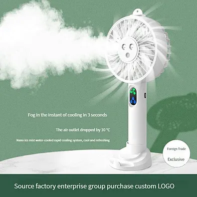 2024 digital display Portable Fan Charger Mini Handheld Fans 3 Speed
