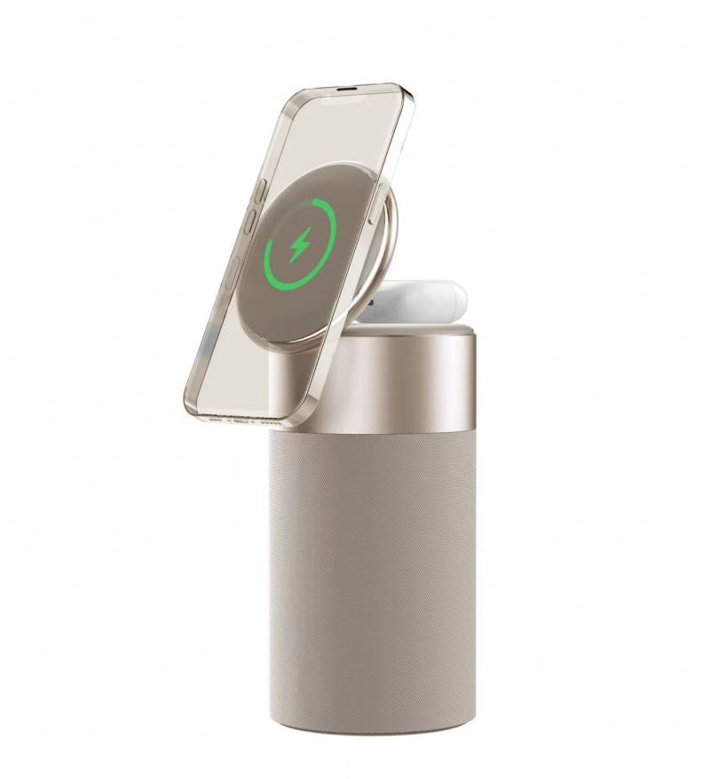 Best Selling 4 In 1 With Speaker 15W Adjustable Phone Holder Touch Control Lamp Multi-Function Led Magnetic Wireless Charger