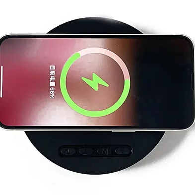 NEW product  multifunction wireless charger 3 In 1 digital alarm clock wireless charger